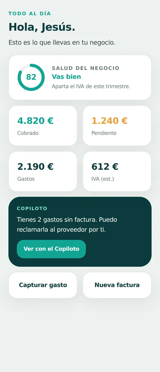 Panel y copiloto de Paipers